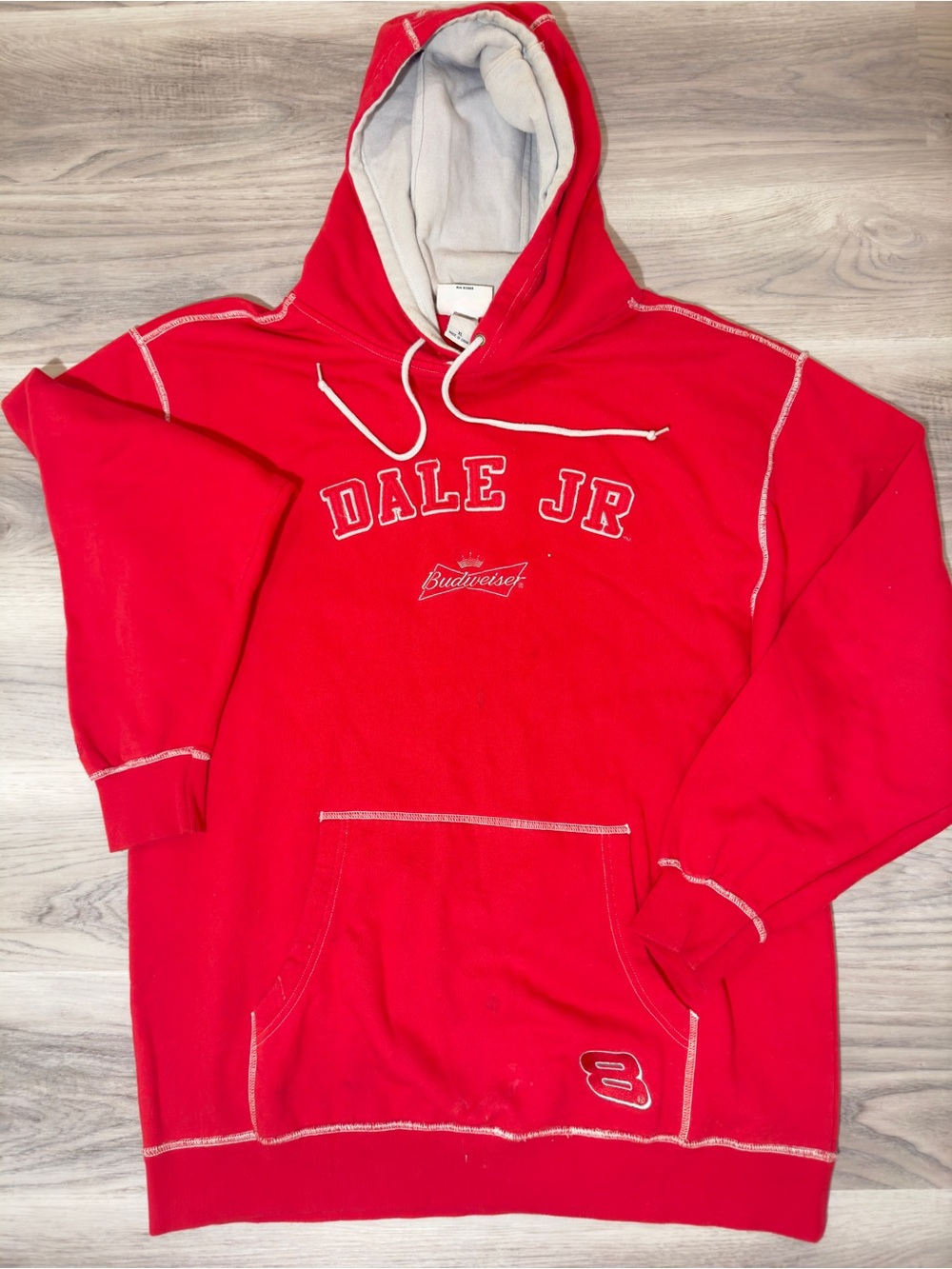 Dale Jr. Red Hoodie Sweatshirt - Budweiser